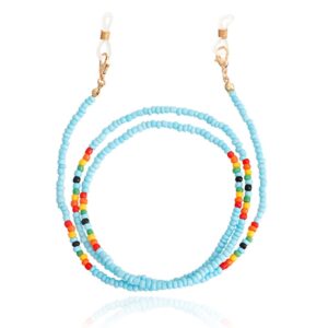 Deja Jewels Lichtblauw Bohemian Koord voor Zonnebril of Leesbril