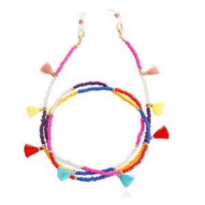 Deja Jewels Multikleur Bohemian Koord voor Zonnebril of Leesbril