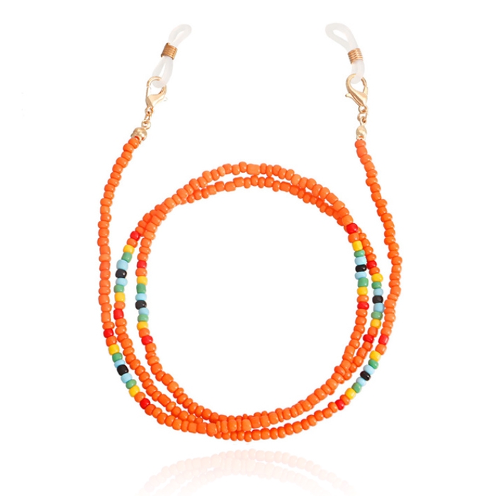 Deja Jewels Oranje Bohemian Koord voor Zonnebril of Leesbril