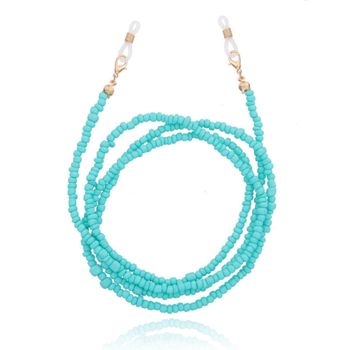 Deja Jewels Turqoise Koord voor Zonnebril of Leesbril met Kraaltjes