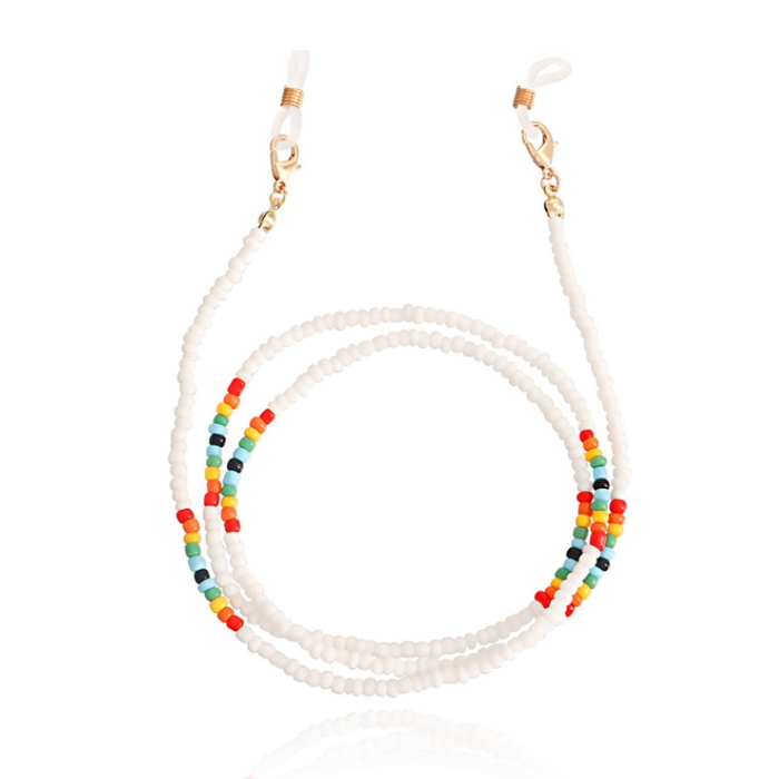 Deja Jewels Wit Bohemian Koord voor Zonnebril of Leesbril