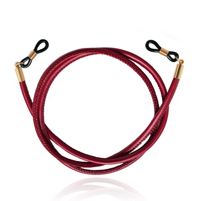 LGT Jewels Rood PU Leren Koord voor Zonnebril of Leesbril