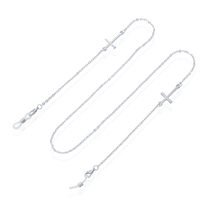 LGT JWLS Zilveren Zonnebrilkoord voor Dames - met Kruisjes